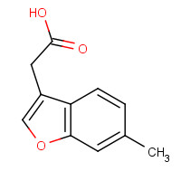 142917-39-3 (6-Methyl-benzofuran-3-yl)-acetic acid chemical structure