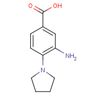 123986-58-3 3-Amino-4-pyrrolidin-1-yl-benzoic acid chemical structure