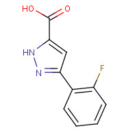 859155-87-6 5-(2-Fluoro-phenyl)-2H-pyrazole-3-carboxylic acid chemical structure