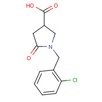 175205-45-5 1-(2-Chloro-benzyl)-5-oxo-pyrrolidine-3-carboxylic acid chemical structure
