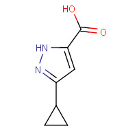 401629-04-7 5-Cyclopropyl-2H-pyrazole-3-carboxylic acid chemical structure