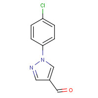 63874-99-7 1-(4-Chloro-phenyl)-1H-pyrazole-4-carbaldehyde chemical structure