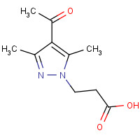 890596-67-5 3-(4-Acetyl-3,5-dimethyl-pyrazol-1-yl)-propionic acid chemical structure
