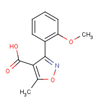 93041-44-2 3-(2-Methoxy-phenyl)-5-methyl-isoxazole-4-carboxylic acid chemical structure