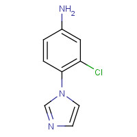 869942-76-7 3-Chloro-4-imidazol-1-yl-phenylamine chemical structure