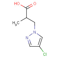 957301-84-7 3-(4-Chloro-pyrazol-1-yl)-2-methyl-propionic acid chemical structure