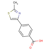 294620-60-3 4-(2-Methyl-thiazol-4-yl)-benzoic acid chemical structure