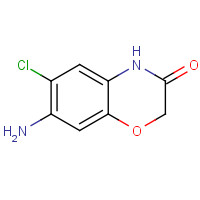 40401-45-4 7-Amino-6-chloro-4H-benzo[1,4]oxazin-3-one chemical structure