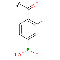 481725-35-3 4-Acetyl-3-fluorophenylboronic acid chemical structure
