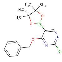 1073354-22-9 4-Benzyloxy-2-chloropyrimidine-5-boronic acid pinacol ester chemical structure