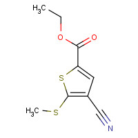 116170-84-4 Ethyl 4-cyano-5-(methylthio)thiophene-2-carboxylate chemical structure