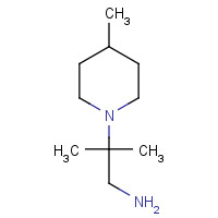 933724-18-6 2-Methyl-2-(4-methylpiperidin-1-yl)propan-1-amine chemical structure