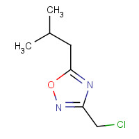 189130-85-6 3-(Chloromethyl)-5-isobutyl-1,2,4-oxadiazole chemical structure