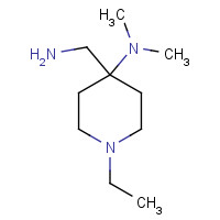 891656-66-9 4-(Aminomethyl)-1-ethyl-N,N-dimethylpiperidin-4-amine chemical structure