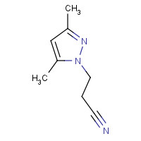 5589-97-9 3-(3,5-Dimethyl-1H-pyrazol-1-yl)propanenitrile chemical structure