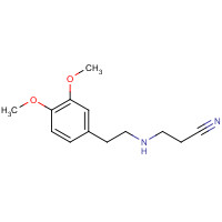 55982-97-3 3-{[2-(3,4-Dimethoxyphenyl)ethyl]-amino}propanenitrile chemical structure