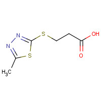 869943-40-8 3-[(5-Methyl-1,3,4-thiadiazol-2-yl)thio]-propanoic acid chemical structure