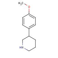 19725-26-9 3-(4-Methoxyphenyl)piperidine chemical structure