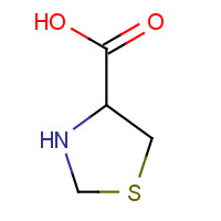 444-27-9 1,3-Thiazolidine-4-carboxylic acid chemical structure