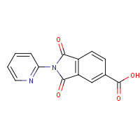 186384-46-3 1,3-Dioxo-2-pyridin-2-ylisoindoline-5-carboxylic acid chemical structure