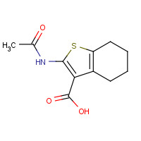 13130-43-3 2-(Acetylamino)-4,5,6,7-tetrahydro-1-benzothiophene-3-carboxylic acid chemical structure