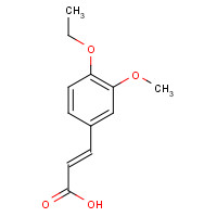 144878-40-0 (2E)-3-(4-Ethoxy-3-methoxyphenyl)acrylic acid chemical structure