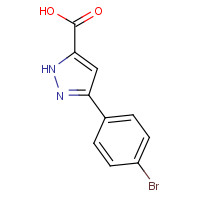 890591-20-5 3-(4-Bromophenyl)-1H-pyrazole-5-carboxylic acid chemical structure