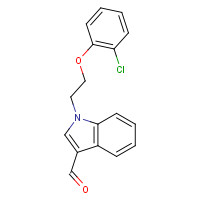 340318-80-1 1-[2-(2-Chlorophenoxy)ethyl]-1H-indole-3-carbaldehyde chemical structure