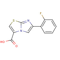 912770-16-2 6-(2-Fluorophenyl)imidazo[2,1-b][1,3]thiazole-3-carboxylic acid chemical structure