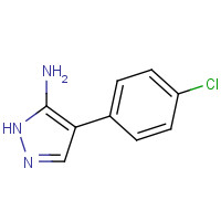 40545-65-1 4-(4-Chlorophenyl)-1H-pyrazol-5-amine chemical structure