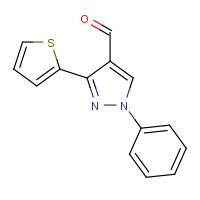 210825-11-9 1-Phenyl-3-(2-thienyl)-1H-pyrazole-4-carbaldehyde chemical structure
