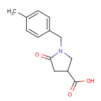 96449-91-1 1-(4-Methylbenzyl)-5-oxopyrrolidine-3-carboxylic acid chemical structure