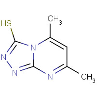 41266-80-2 5,7-Dimethyl[1,2,4]triazolo[4,3-a]pyrimidine-3-thiol chemical structure