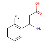 68208-16-2 3-Amino-3-(2-methylphenyl)propanoic acid chemical structure