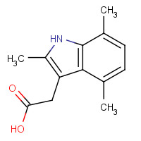 5435-43-8 (2,4,7-Trimethyl-1H-indol-3-yl)acetic acid chemical structure