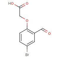 24589-89-7 2-(4-Bromo-2-formylphenoxy)acetic acid chemical structure
