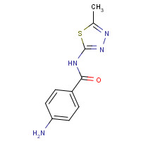 36855-78-4 4-Amino-N-(5-methyl-1,3,4-thiadiazol-2-yl)-benzamide chemical structure