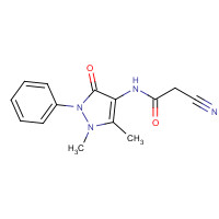 70373-49-8 2-Cyano-N-(1,5-dimethyl-3-oxo-2-phenyl-2,3-dihydro-1H-pyrazol-4-yl)acetamide chemical structure