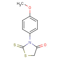 5350-09-4 3-(4-Methoxyphenyl)-2-thioxo-1,3-thiazolidin-4-one chemical structure