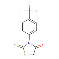 57669-54-2 2-Thioxo-3-[4-(trifluoromethyl)phenyl]-1,3-thiazolidin-4-one chemical structure