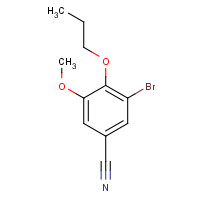 515848-04-1 3-Bromo-5-methoxy-4-propoxybenzonitrile chemical structure
