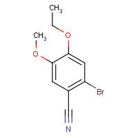 515846-45-4 2-Bromo-4-ethoxy-5-methoxybenzonitrile chemical structure