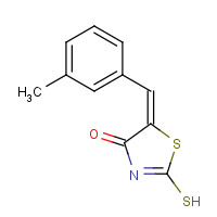 127378-26-1 (5E)-2-Mercapto-5-(3-methylbenzylidene)-1,3-thiazol-4(5H)-one chemical structure