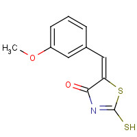 81154-02-1 (5E)-2-Mercapto-5-(3-methoxybenzylidene)-1,3-thiazol-4(5H)-one chemical structure
