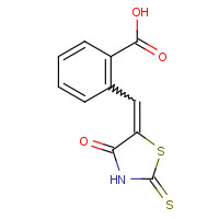 56661-83-7 2-[(E)-(2-Mercapto-4-oxo-1,3-thiazol-5(4H)-ylidene)methyl]benzoic acid chemical structure