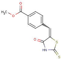 304861-41-4 Methyl 4-[(E)-(2-mercapto-4-oxo-1,3-thiazol-5(4H)-ylidene)methyl]benzoate chemical structure