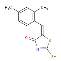 4818-22-8 (5E)-5-(2,4-Dimethylbenzylidene)-2-mercapto-1,3-thiazol-4(5H)-one chemical structure