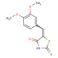 6326-74-5 (5E)-5-(3,4-Dimethoxybenzylidene)-2-mercapto-1,3-thiazol-4(5H)-one chemical structure