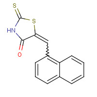 65562-51-8 (5E)-2-Mercapto-5-(1-naphthylmethylene)-1,3-thiazol-4(5H)-one chemical structure