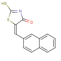 107916-92-7 (5E)-2-Mercapto-5-(2-naphthylmethylene)-1,3-thiazol-4(5H)-one chemical structure